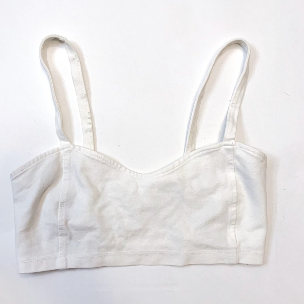 Brandy Melville White Bralettte OS